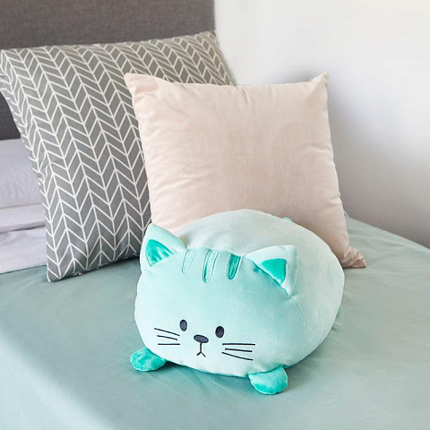Подушка диванная "Зеленый кот" - рис 2.
