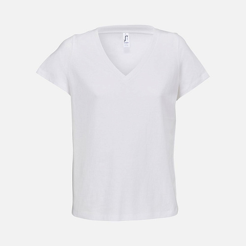 Футболка женская Regent Women с V-образным вырезом, белая