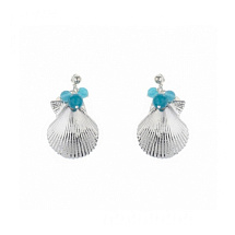 Серьги Ракушка Ester Bijoux C791-S BW