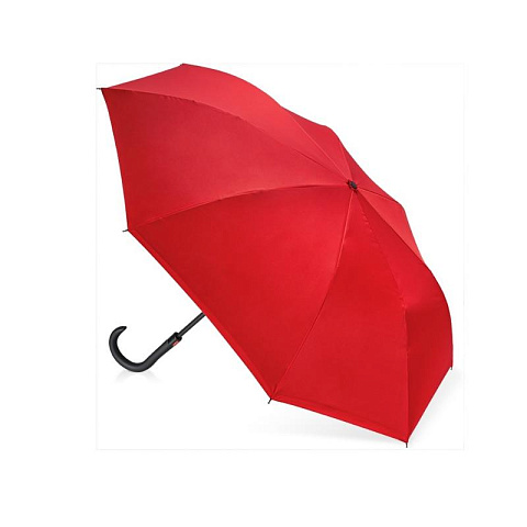 Зонт наоборот трость Flower красный - рис 3.