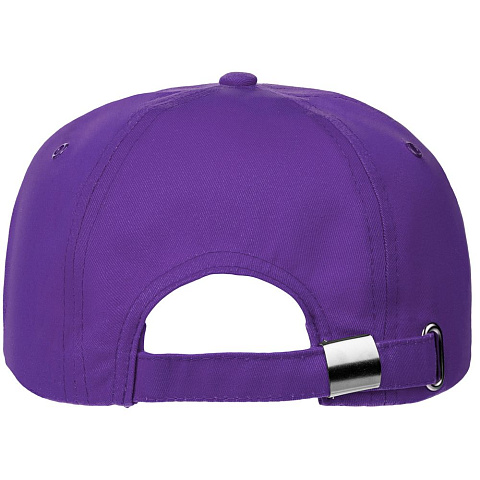 Бейсболка Canopy, фиолетовая с белым кантом - рис 3.