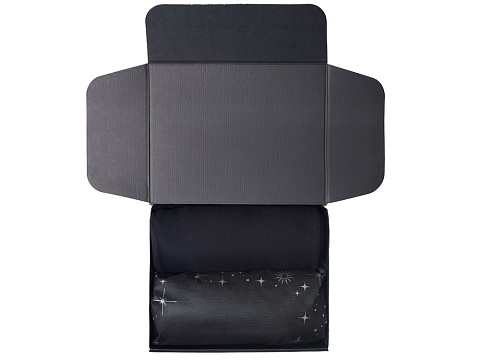 Подарочный набор с пледом, свечой и диффузором, черный - рис 3.