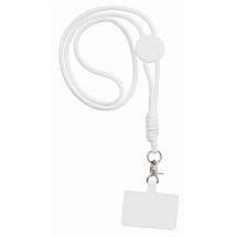 Ремешок на шею для телефона Нэко, белый