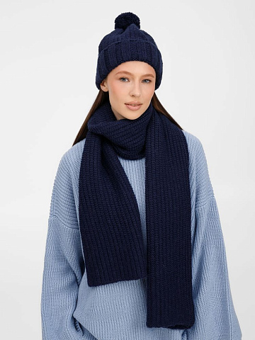 Шапка Frissonelle, темно-синяя - рис 6.