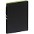 Ежедневник Flexpen Black, недатированный, черный с зеленым - миниатюра
