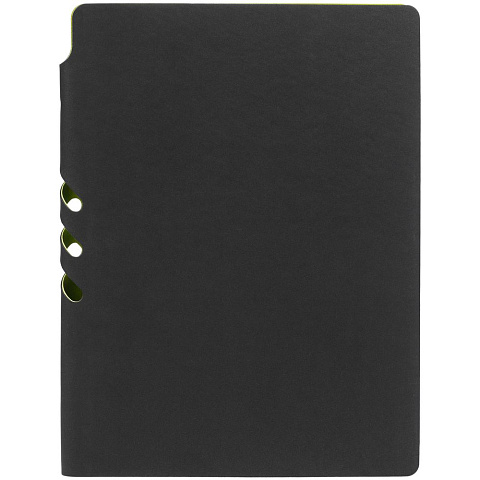 Ежедневник Flexpen Black, недатированный, черный с зеленым - рис 5.