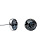 Пусеты Graphite Fiore Luna SWE297 G S - миниатюра - рис 2.