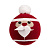 Елочный шар вязаный "Дед Мороз" - миниатюра