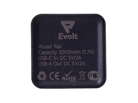 Внешний аккумулятор Rail, 5000 mAh, черный - рис 6.