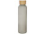 Lume бутылка из матового содово-известкового стекла объемом 500 мл с бамбуковой крышкой - Серый - миниатюра - рис 2.