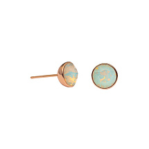 Пусеты White Opal Fiore Luna SWE298 WO RG