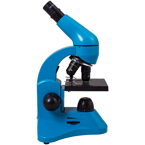 Монокулярный микроскоп Rainbow 50L с набором для опытов, голубой - рис 4.