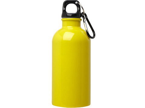 Одностенная бутылка для воды с карабином Oregon, изготовленная из нержавеющей стали, сертифицированной по стандарту RCS, объемом 400 мл - Желтый - рис 2.