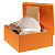 Коробка Satin, большая, оранжевая - миниатюра - рис 4.