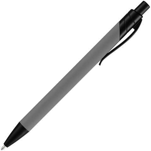 Ручка шариковая Undertone Black Soft Touch, серая - рис 4.