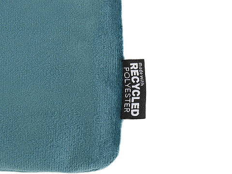 Swift набор косметичек из переработанного бархата GRS, морская волна - рис 4.