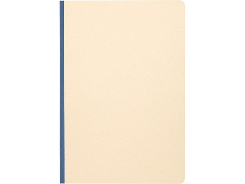 Блокнот из сахарного тростника и RPET А5 Liliana, натуральный/синий - рис 3.