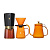 Кофейный набор Amber Coffee Maker Set, оранжевый с черным - миниатюра - рис 2.