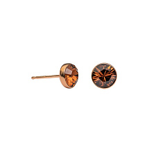 Пусеты Smoked Topaz Fiore Luna SWE297 ST RG