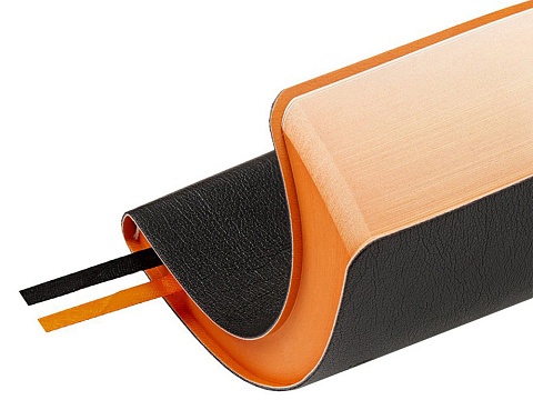 Ежедневник недатированный А5 Boston, черный (оранжевый обрез) - рис 8.