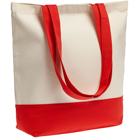 Холщовая сумка Shopaholic, красная - рис 2.