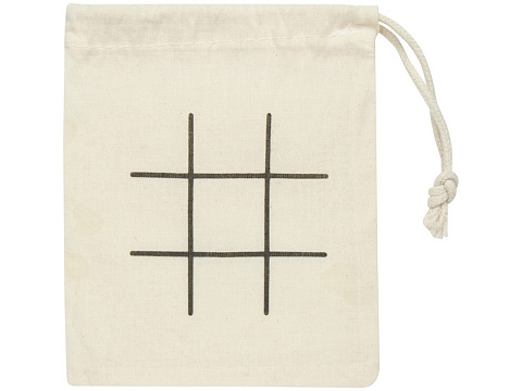 Деревянная игра в крестики-нолики в мешочке Whorl - Натуральный - рис 3.