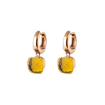 Серьги Firenze light topaz Qudo *300329 BR/RG