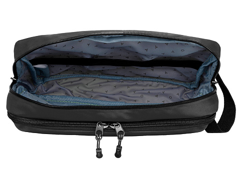 Несессер TORBER Mobi, черный, полиэстер 900D с PU покрытием, 27 х 18 х 6 см - рис 5.