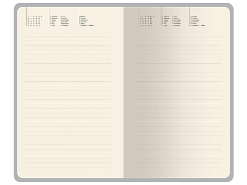 Ежедневник недатированный А5 Valencia, черный - рис 2.