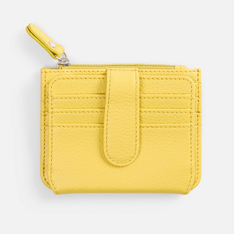 Картхолдер на молнии Unison, желтый - рис 3.