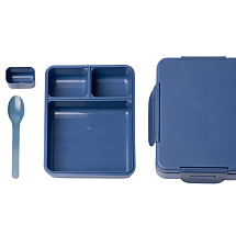 Ланч-бокс COMIX/КОМИКС с тремя отделениями, синий нейви