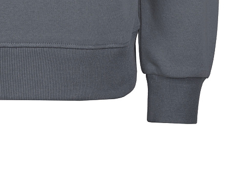 Толстовка с капюшоном оверсайз Lisbon унисекс, темно-серый - рис 16.