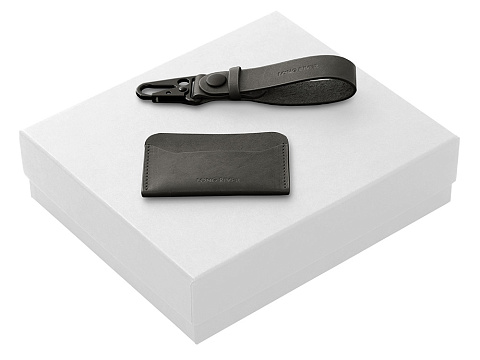 Подарочный набор Long River: картхолдер, ремешок для ключей, белая коробка
