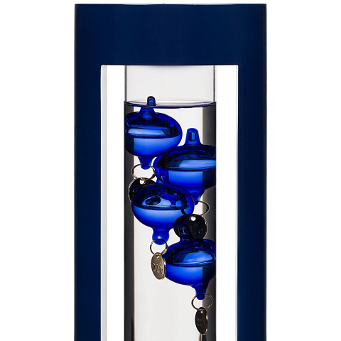 Термометр «Галилео» в деревянном корпусе, синий - рис 4.