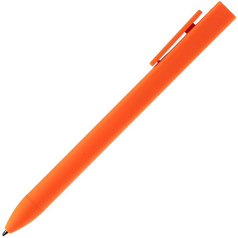 Ручка шариковая Swiper SQ Soft Touch, оранжевая - рис 4.