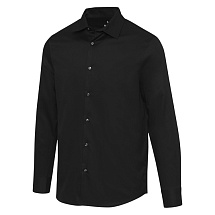 Citrine мужская рубашка из твила - сплошной черный