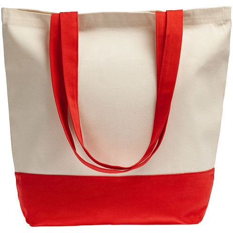 Холщовая сумка Shopaholic, красная - рис 3.