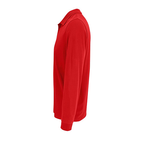 Рубашка поло с длинным рукавом Prime LSL, красная - рис 3.