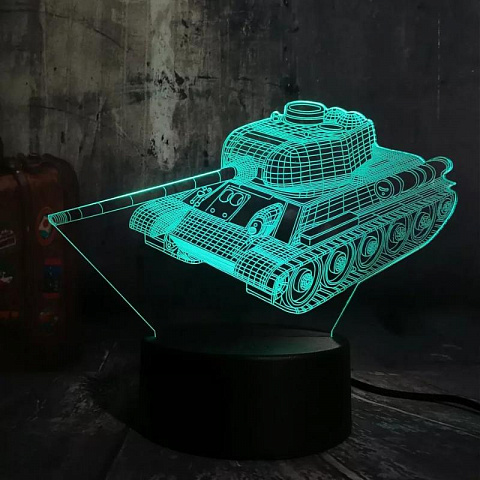 3D светильник Танк - рис 4.