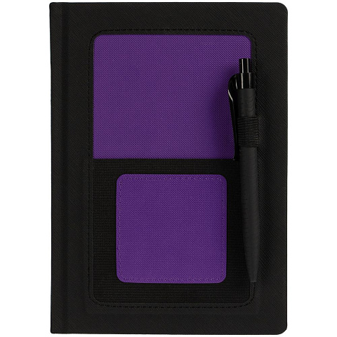 Ежедневник Mobile, недатированный, черно-фиолетовый - рис 4.