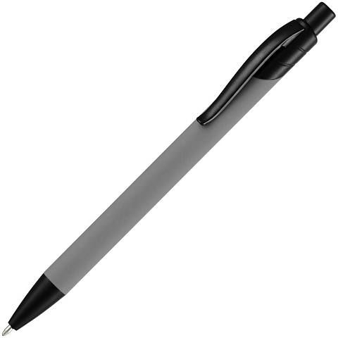 Ручка шариковая Undertone Black Soft Touch, серая - рис 2.