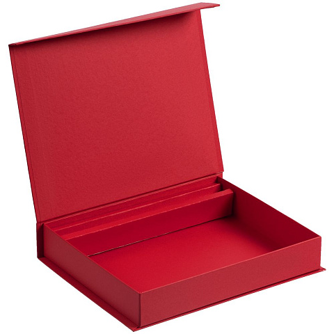Коробка Duo под ежедневник и ручку, красная - рис 3.