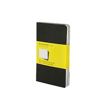 Записная книжка Moleskine Cahier (в клетку, 3 шт.), Pocket (9х14см), черный