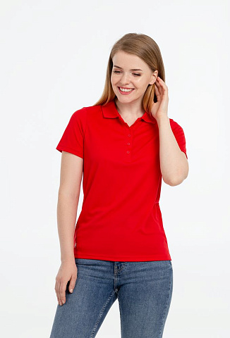 Рубашка поло женская Eclipse H2X-Dry, красная - рис 9.
