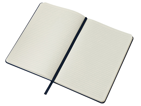 Бизнес-блокнот С3 софт-тач с магнитом, твердая обложка, 96 листов, темно-синий - рис 7.