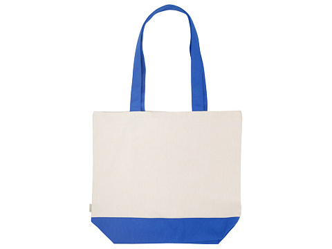 Сумка для шоппинга Cotton из переработанного хлопка 280 г, синий - рис 4.