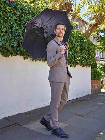 Зонт-трость Mayfair, черный - рис 5.