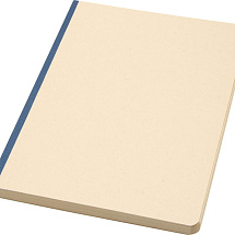 Блокнот из сахарного тростника и RPET А5 Liliana, натуральный/синий