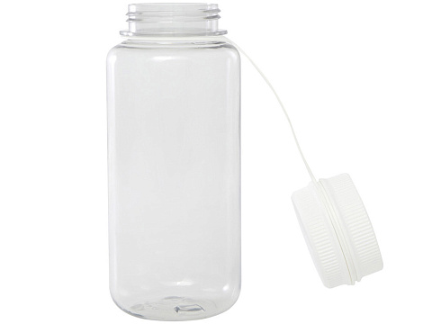 Спортивная бутылка Ryder из переработанного ПЭТ-пластика объемом 900 мл с многофункциональной крышкой, сертифицированная RCS - Белый - рис 5.