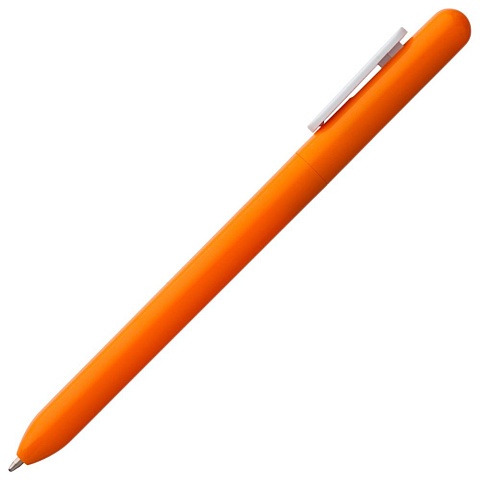 Ручка шариковая Swiper, оранжевая с белым - рис 4.